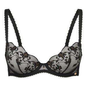 NWT Gossard VIP Taboo Sheer Bra - Black - 30DDD US / 30E UK